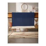 Premium Keten Lacivert Püsküllü Runner Masa örtüsü(45 x 150)