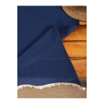 Premium Keten Lacivert Püsküllü Runner Masa örtüsü(45 x 150)