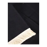 Premium Keten Siyah Püsküllü Runner Masa Örtüsü(45 x 150)