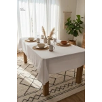 Premium Keten Beyaz (DÜZ) Masa Örtüsü