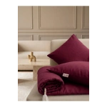 Luxury Keten Koltuk Pedi / Şiltesi [Kırlentli] - Bordo