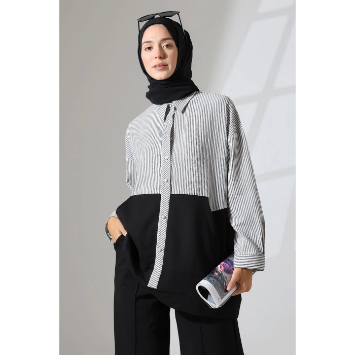 Kadın Siyah Mevsimlik Penye Alt Üst Spor ve Rahat Tesettür Takım