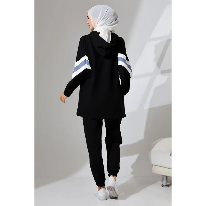 Kadın Mevsimlik Penye Alt Üst Spor Ve Rahat Ikili Tunik Pantolon Şık Tesettür Takım