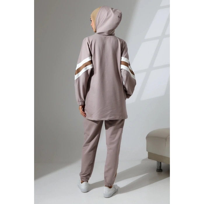 Kadın Mevsimlik Penye Alt Üst Spor Ve Rahat Ikili Tunik Pantolon Şık Tesettür Takım
