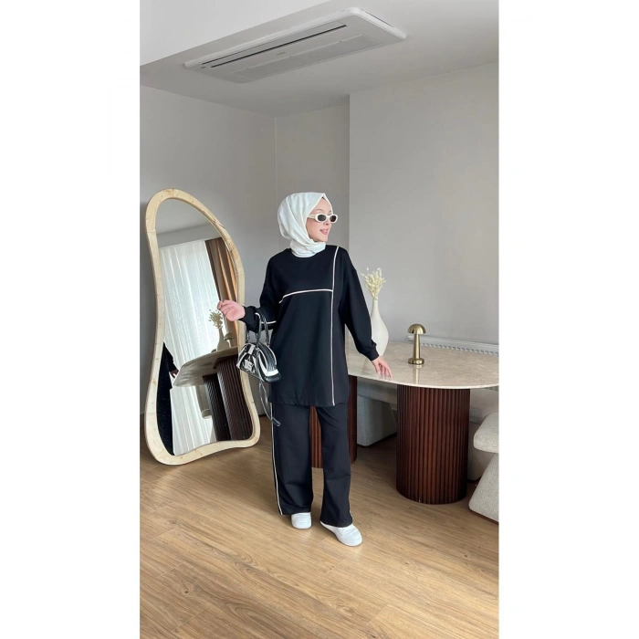 OLİVİA KADIN MEVSİMLİK PENYE ALT ÜST SPOR VE RAHAT TESETTÜR İKİLİ TAKIM