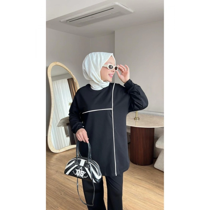 OLİVİA KADIN MEVSİMLİK PENYE ALT ÜST SPOR VE RAHAT TESETTÜR İKİLİ TAKIM