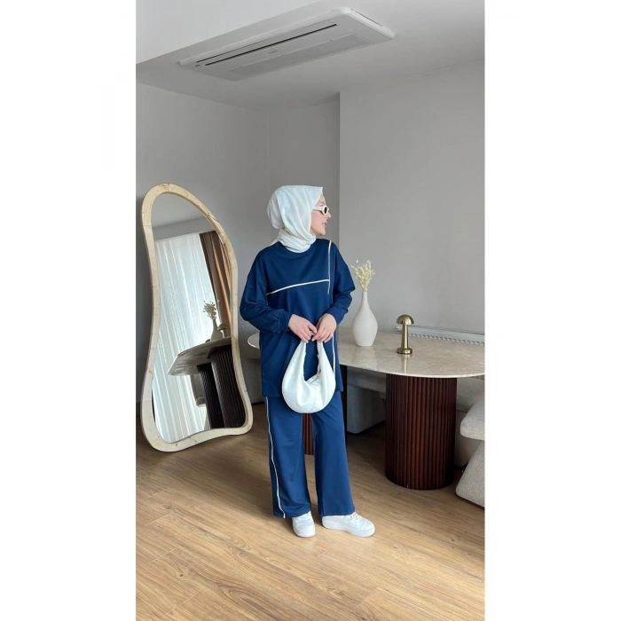 OLİVİA KADIN MEVSİMLİK PENYE ALT ÜST SPOR VE RAHAT TESETTÜR İKİLİ TAKIM