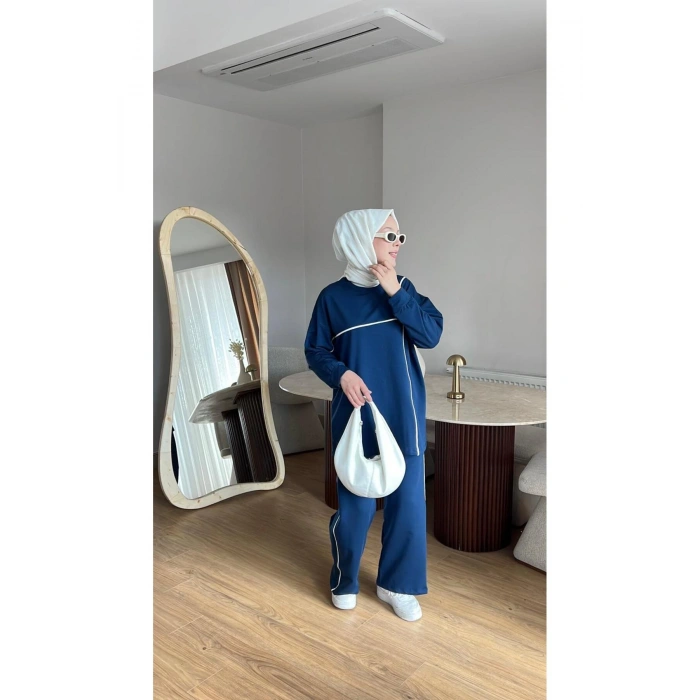 OLİVİA KADIN MEVSİMLİK PENYE ALT ÜST SPOR VE RAHAT TESETTÜR İKİLİ TAKIM