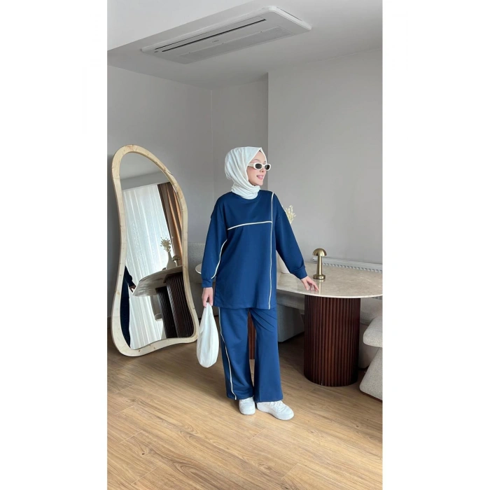 OLİVİA KADIN MEVSİMLİK PENYE ALT ÜST SPOR VE RAHAT TESETTÜR İKİLİ TAKIM