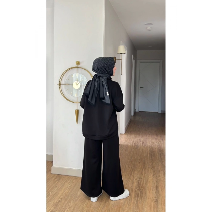 EMİLY MODAL KUMAŞ FERMUARLI TESETTÜR İKİLİ ALT ÜST TAKIM