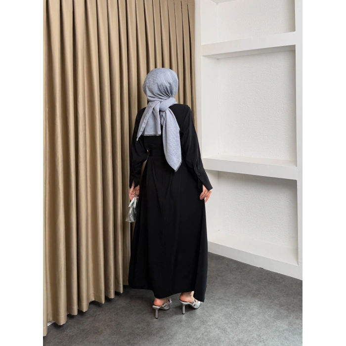 Alesta Model Coupra Kumaş Detaylı Kadın Elbise Takım