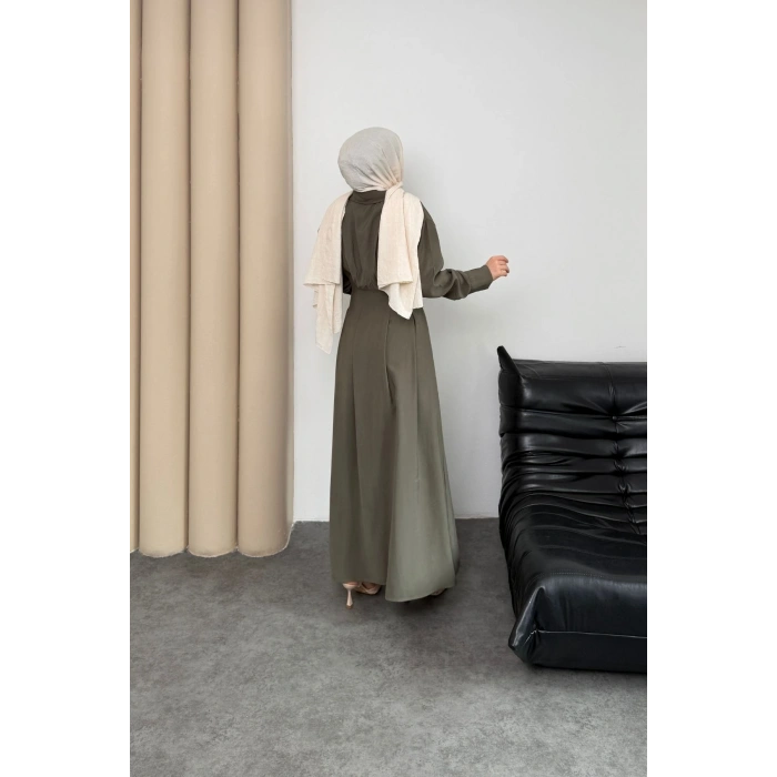 Valeno Model Coupra Model Kumaş Kemer Detaylı Elbise
