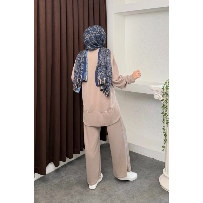 Kalina Model İthal Pike Kumaş Cep Detaylı Kadın Takım