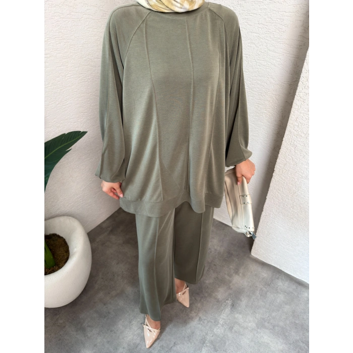 Elegant Model Pike Kumaş Kadın Alt Üst Takım
