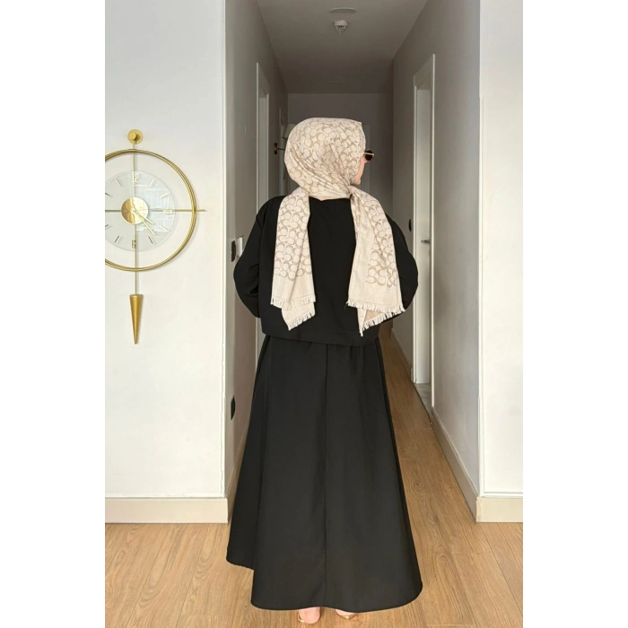 Emily Model Cep Detaylı Kadın Alt Üst Takım – Siyah