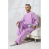 Kadın Lila Mevsimlik Penye Alt Üst Spor Ve Rahat Ikili Tunik Pantolon Şık Tesettür Takım