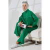 Kadın Benetton Yeşili Mevsimlik Penye Alt Üst Spor Ve Rahat Ikili Tunik Pantolon Şık Tesettür Takım