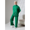Kadın Benetton Yeşili Mevsimlik Penye Alt Üst Spor Ve Rahat Ikili Tunik Pantolon Şık Tesettür Takım