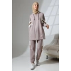Kadın Mevsimlik Penye Alt Üst Spor Ve Rahat Ikili Tunik Pantolon Şık Tesettür Takım