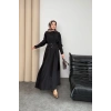 Valeno Model Coupra Model Kumaş Kemer Detaylı Elbise