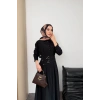 Valeno Model Coupra Model Kumaş Kemer Detaylı Elbise