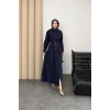 Valeno Model Coupra Model Kumaş Kemer Detaylı Elbise