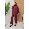 ScubaFlex Comfort Esnek Dokulu Fermuar Detaylı Kadın Tesettür Takım