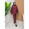 ScubaFlex Comfort Esnek Dokulu Fermuar Detaylı Kadın Tesettür Takım