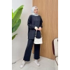 ScubaFlex Comfort Esnek Dokulu Fermuar Detaylı Kadın Tesettür Takım