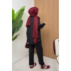 ScubaFlex Comfort Esnek Dokulu Fermuar Detaylı Kadın Tesettür Takım