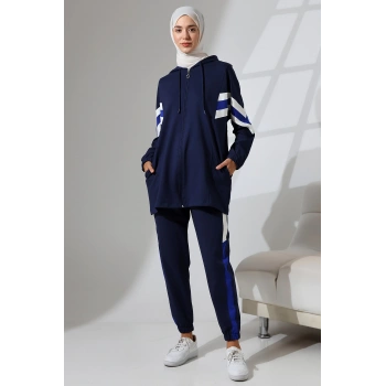 Kadın Mevsimlik Penye Alt Üst Spor Ve Rahat Ikili Tunik Pantolon Şık Tesettür Takım