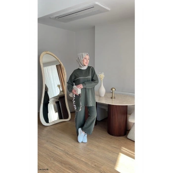 OLİVİA KADIN MEVSİMLİK PENYE ALT ÜST SPOR VE RAHAT TESETTÜR İKİLİ TAKIM