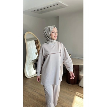 OLİVİA KADIN MEVSİMLİK PENYE ALT ÜST SPOR VE RAHAT TESETTÜR İKİLİ TAKIM