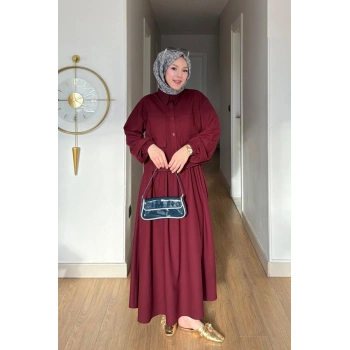 Emily Model Cep Detaylı Kadın Alt Üst Takım – Bordo