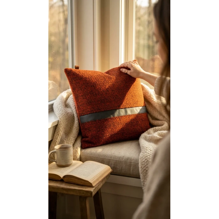 El yapımı tasarım kırlent kılıfı