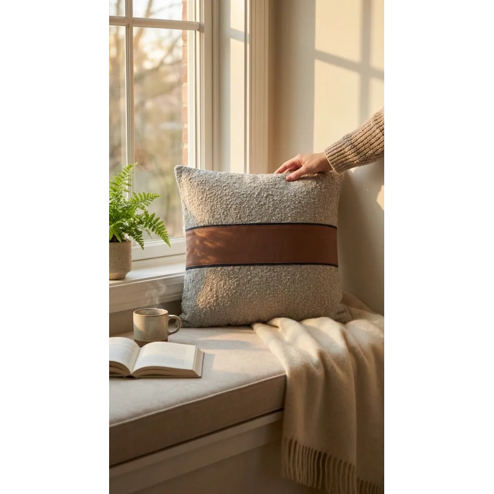 El yapımı tasarım kırlent kılıfı