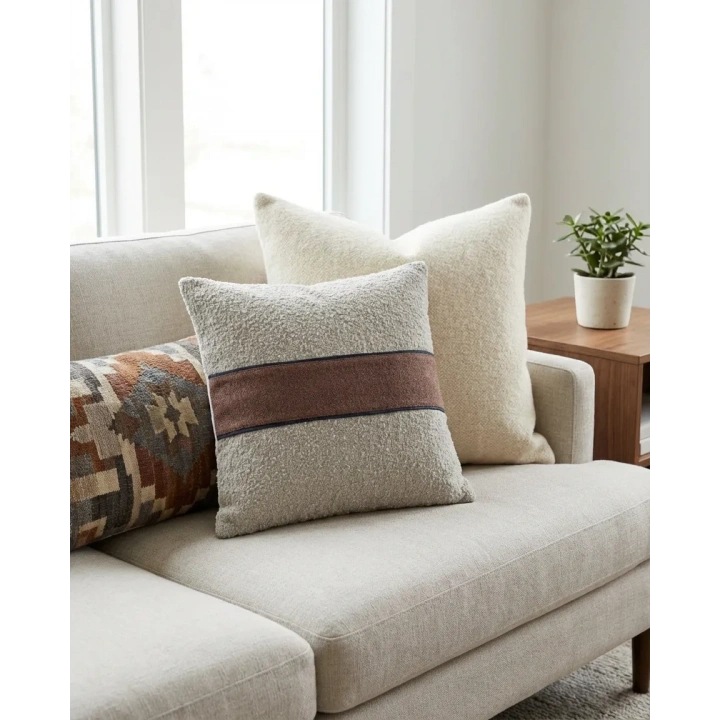 El yapımı tasarım kırlent kılıfı