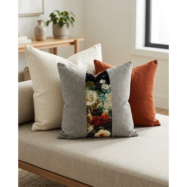 dekoratif el yapımı kırlent kılıfı