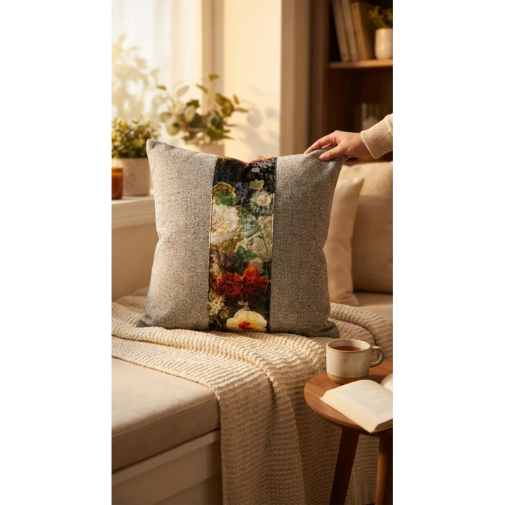 dekoratif el yapımı kırlent kılıfı