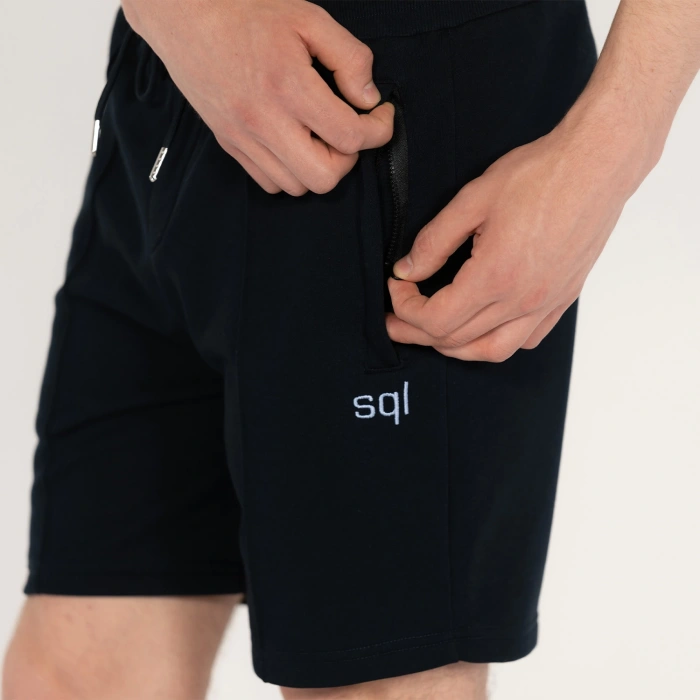 Cebi Fermuarlı Erkek Lacivert Şort