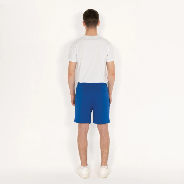 Cebi Fermuarlı Erkek Saks Mavi Şort