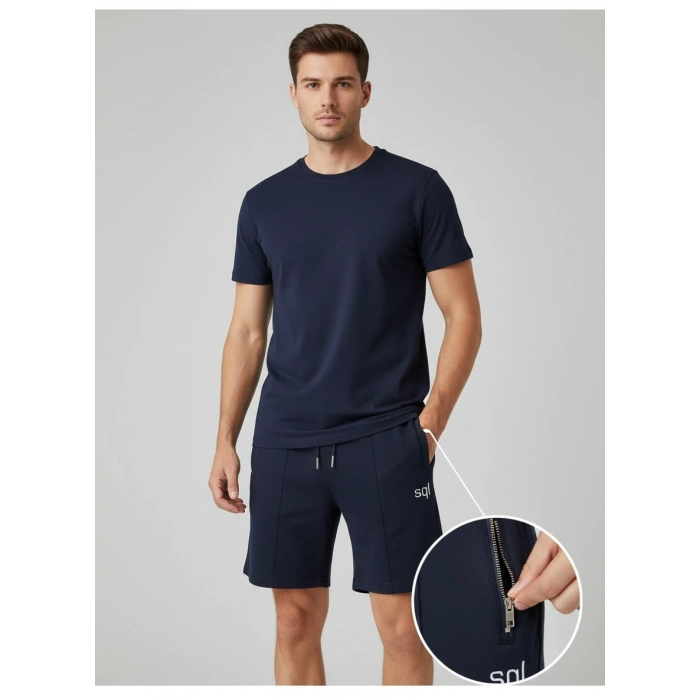 Cebi Fermuarlı Erkek Şort