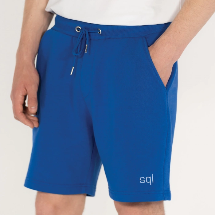 Cepli Erkek Saks Mavi Şort