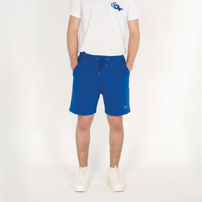 Cepli Erkek Saks Mavi Şort