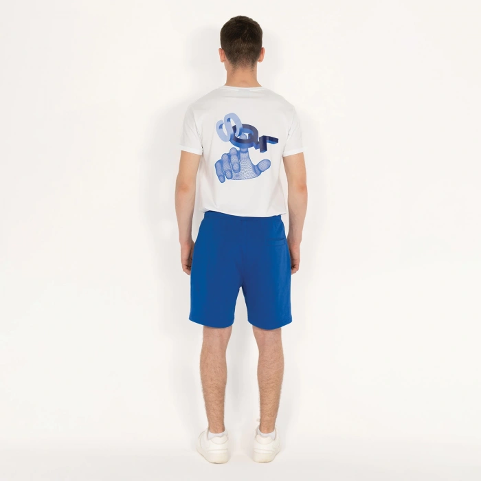 Cepli Erkek Saks Mavi Şort