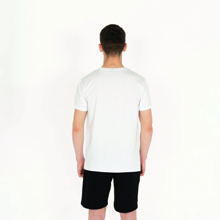Slimfit Artificial Experience Baskılı Erkek Beyaz T-Shirt