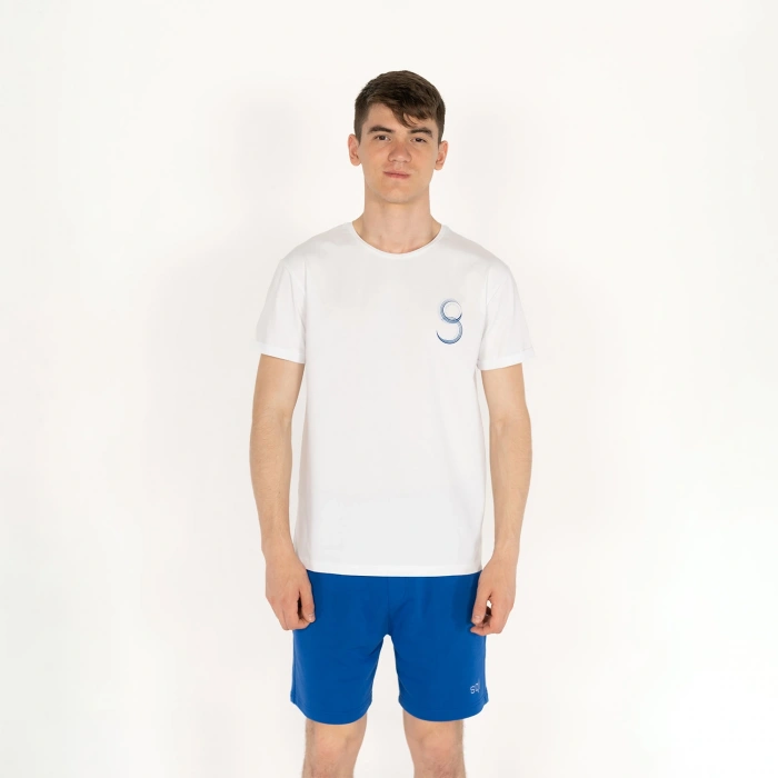 Slimfit FUTURE Baskılı Beyaz Erkek T-Shirt