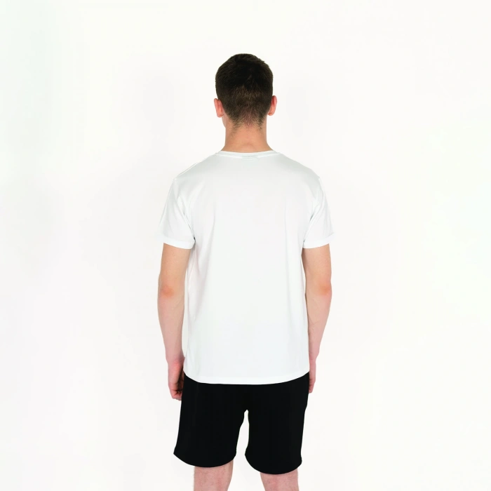 Slimfit SQL Transfer Baskılı Beyaz Erkek T-Shirt