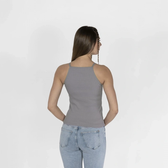 Nakışlı Kaşkorse Kadın Gri Atlet