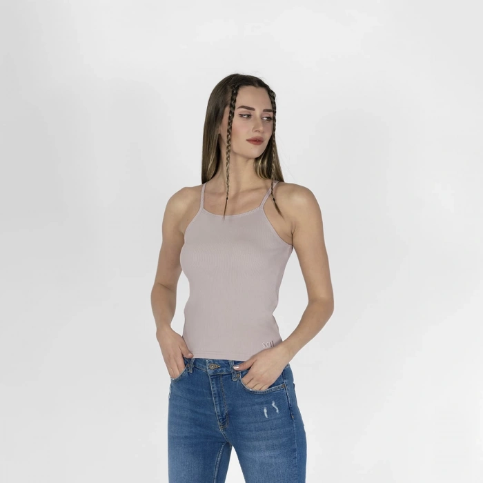 Nakışlı Kaşkorse Kadın Lila Atlet